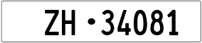 Trailer License Plate